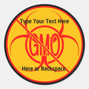 Aucun Stickers OGM Stickers d'avertissement OGM pe
