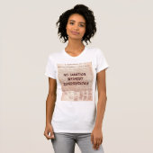 Aucun T-shirt de dames d'imposition sans (Devant entier)