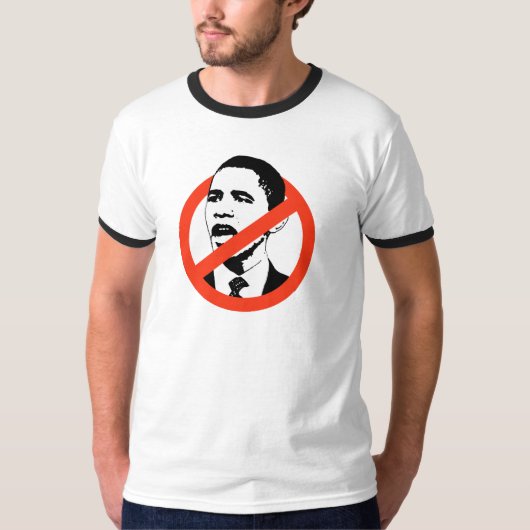 Aucun T-shirts d'Obama/Anti-Obama (Devant)