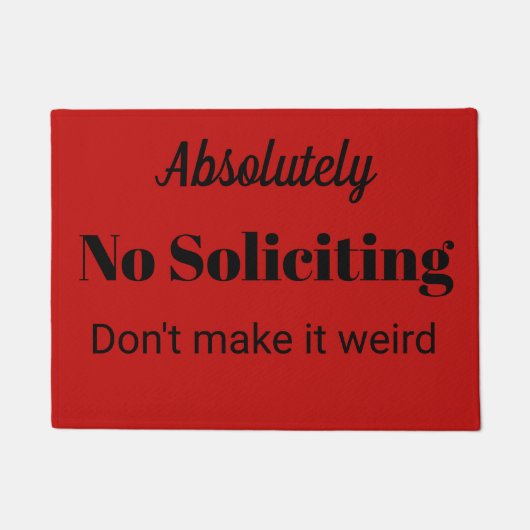 Aucun tapis de porte de sollicitation (Devant)