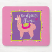 Aucun tapis de souris de lama de drame (Devant)