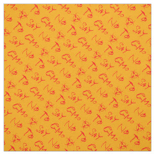 Aucun tissu OGM Nom personnalisé Fabric Biodanger