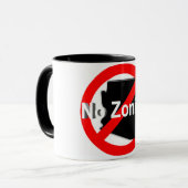 Aucun Zonies ! Tasse de café (Devant gauche)