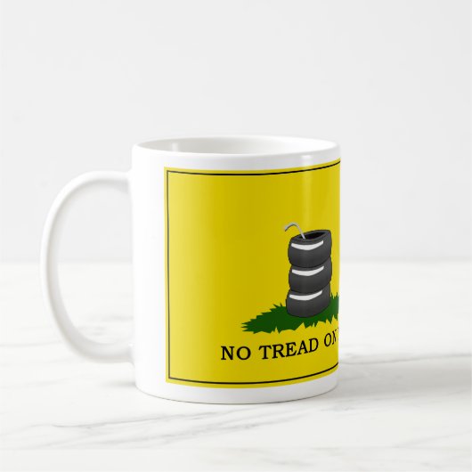 Aucune bande de roulement sur moi - tasse (Gauche)