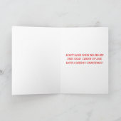 Aucune carte de voeux Ho-Ho-Ho w texte (Intérieur)