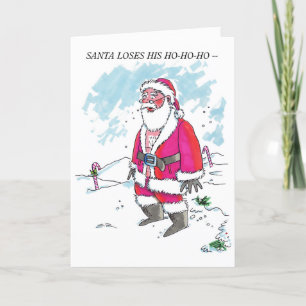 Aucune carte de voeux Ho-Ho-Ho w texte