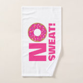 Aucune conception drôle de beignet de sueur ne (Serviette à main)