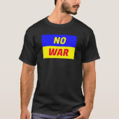 AUCUNE GUERRE T-shirt noir basique (Devant)