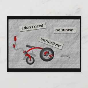 Aucune instruction Carte postale