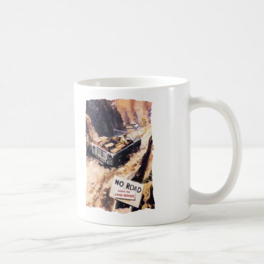 Aucune route excepté la tasse de Land Rover (Droite)