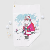 Aucune serviette de golf Ho-Ho-Ho (En situation)