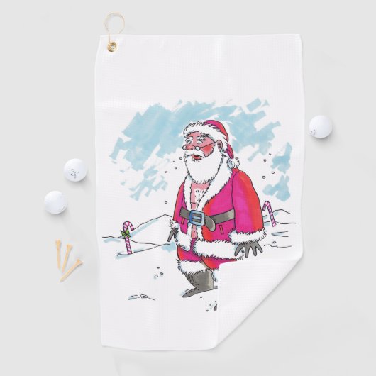 Aucune serviette de golf Ho-Ho-Ho (En situation)