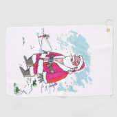 Aucune serviette de golf Ho-Ho-Ho (Horizontal)