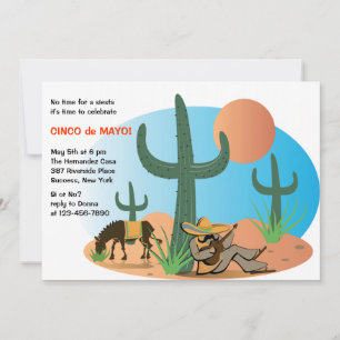 Aucune sièste c'est invitation de Cinco De Mayo