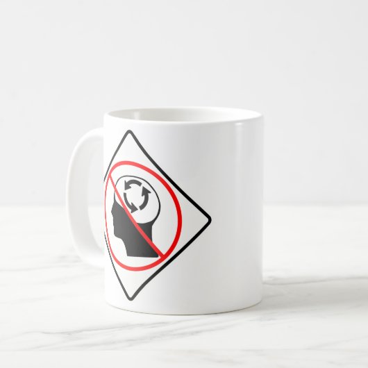Aucune tasse circulaire de raisonnement (Devant gauche)