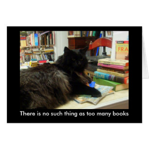 "Aucune une telle chose chat comme trop de livres"