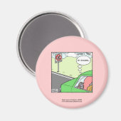 Aucune Zone de Calamar Magnet Cartoon Drôle (Recto/Verso)