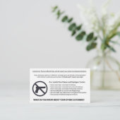 Aucunes armes à feu permises la carte (Debout devant)