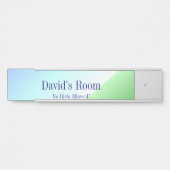 Aucunes filles permises ! Plaque signalétique (Devant)