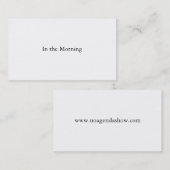 Aucuns cartes de visite d'ordre du jour (Devant / Derrière)