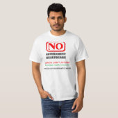 Aucuns soins de santé de gouvernement - T-shirt (Devant entier)
