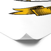 Audacia et Fides Heraldisch wapen Poster (Hoek)