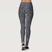 Audacieusement Chic : Leggings Imprimé Léopard Gri (Dos)