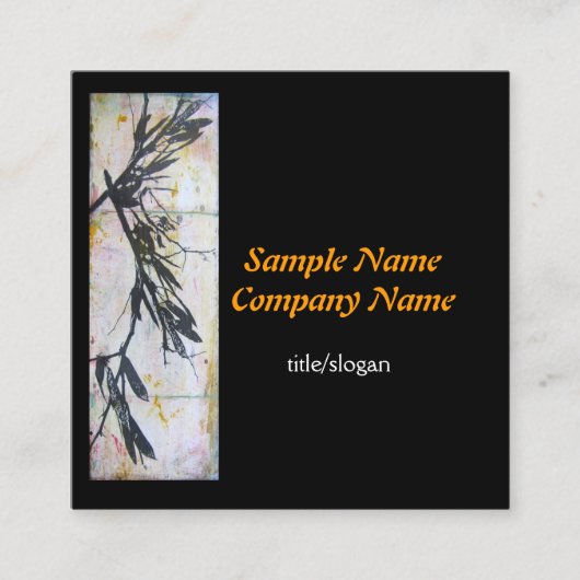 audacieux art design personnalisé cartes de visite (Devant)