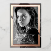 Audacieux dans l'or Graduation Foil Invitation (Recto)