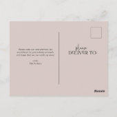 Audacieux et moderne | Carte postale Faire-part mo (Dos)