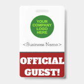 Audacieux "GUEST OFFICIEL !" Badge (Back)