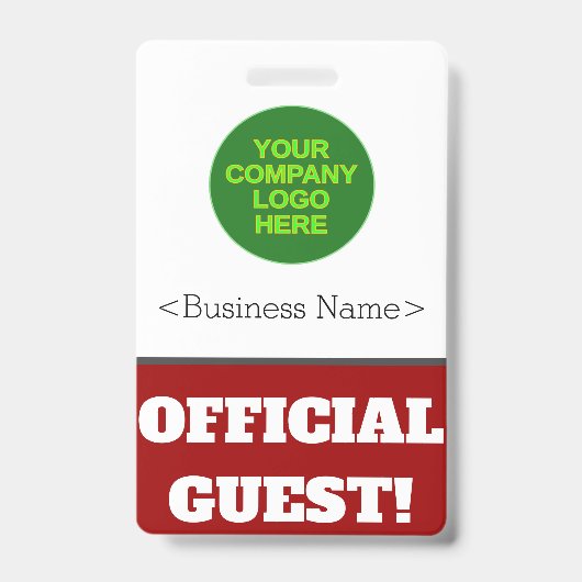 Audacieux "GUEST OFFICIEL !" Badge (Front)