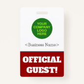 Audacieux "GUEST OFFICIEL !" Badge (Devant)