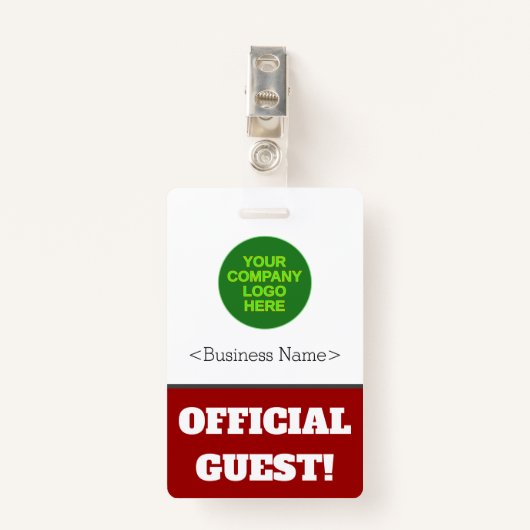 Audacieux "GUEST OFFICIEL !" Badge (Devant avec clip)