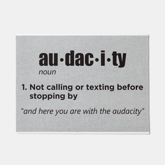 Audacity Doormat Deurmat (Voorkant)