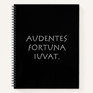 Audentes fortua iuvat notitieboek