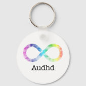 Audhd (adhd en autistisch) neurodiversity sleutelh sleutelhanger (Voorkant)