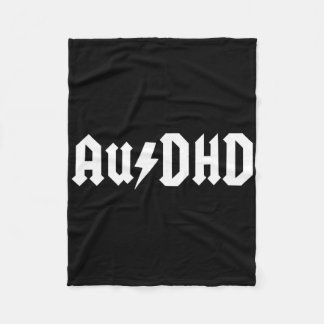 Audhd Autisme + Adhd Beide Neurodivergente Bliksem Fleece Deken