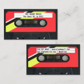 Audio Cassette DJ Visitekaartje (Voorkant / Achterkant)