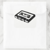 Audio Cassette Vierkante Sticker (Tas)