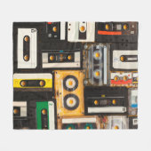 Audio-cassetteband Fleece Deken (Voorkant (Horizontaal))