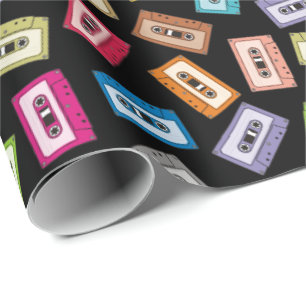 Audio Cassettes Patroon Cadeaupapier