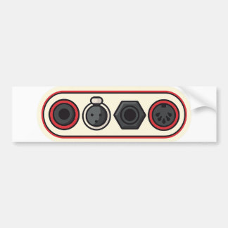 Audio-connectors-Bumpersticker Bumpersticker