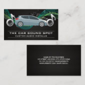 Audio de voiture | Carte de visite de notes musica (Devant / Derrière)