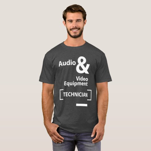 Audio- en video-apparatuur Technicus Functielijn C T-shirt (Voorkant volledig)