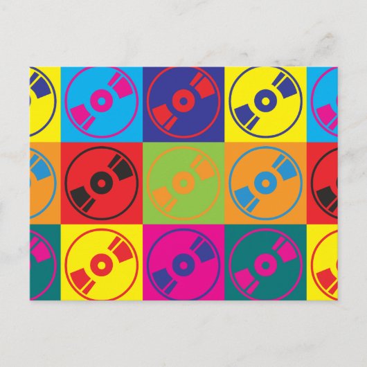 Audio- en video-Pop Briefkaart (Voorkant)