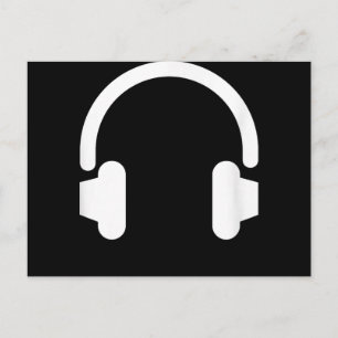Audio Engineer Audiophile Dj Music Lover Hoofdtele Aankondigingskaart