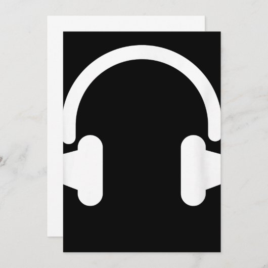 Audio Engineer Audiophile Dj Music Lover Hoofdtele Bedankkaart (Voorkant / Achterkant)