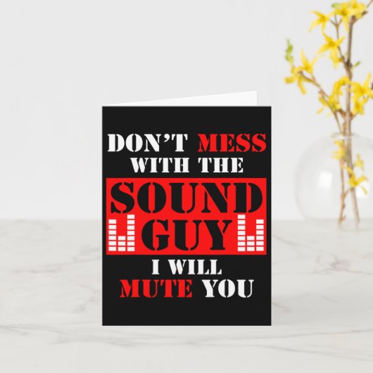 Audio-engineer niet knoeien met het geluid man ik kaart (Gele Bloem)