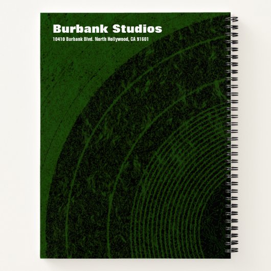 Audio Engineer Spiral Notitieboek (Achterkant)